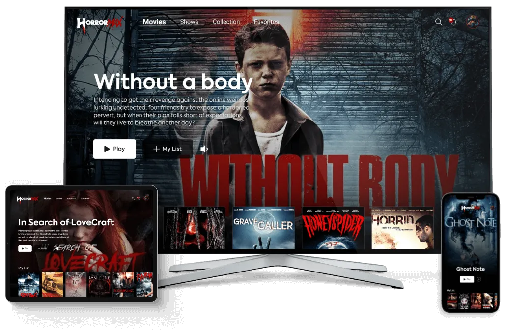 Interfaz de HorrorMax